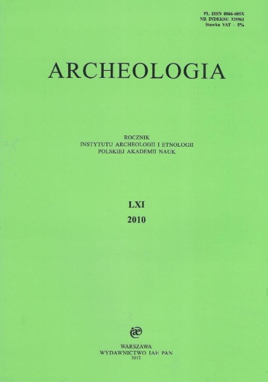 Archeologia t. 61 (2010)/2012