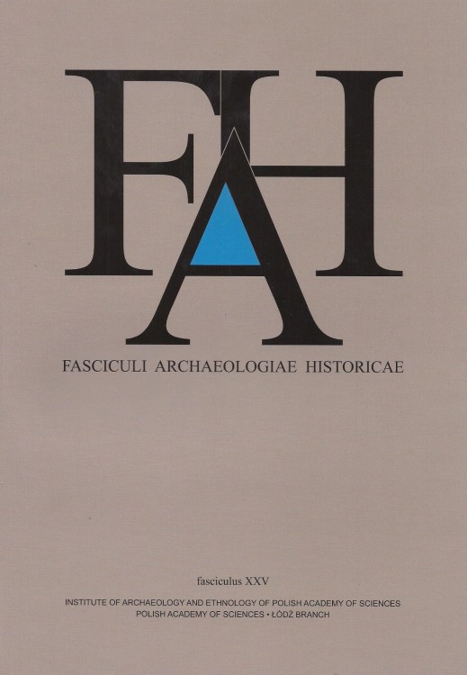 Fasciculi Archaeologiae Historicae 25 /2012