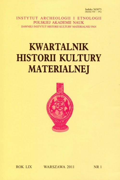 Kwartalnik Historii Kultury Materialnej t.59 (2011), z.1