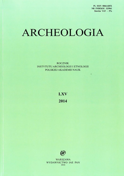 Archeologia t. 65 (2014)