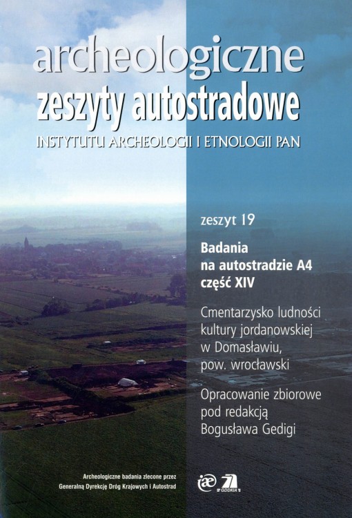 Archeologiczne Zeszyty Autostradowe, z. 19 cz.14/2017