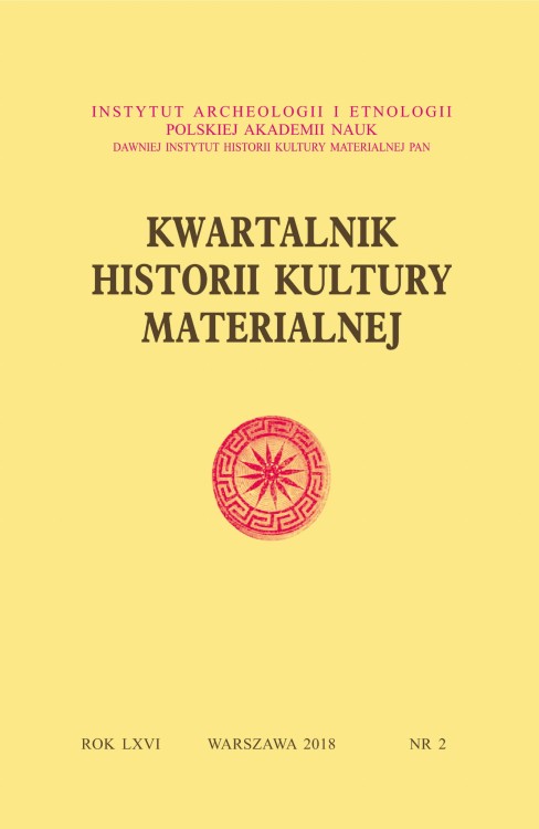 Kwartalnik Historii Kultury Materialnej t. 66 (2018), z.2