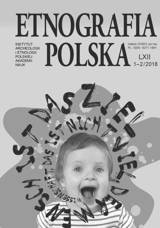Etnografia Polska t. 62 2018, z. 1-2