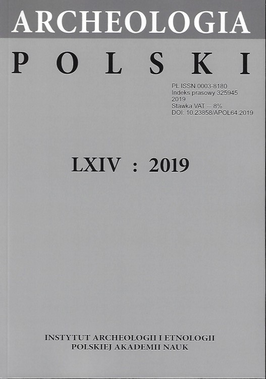 Archeologia Polski t. 64: 2019