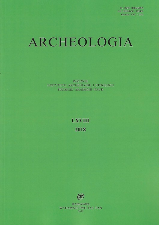 Archeologia t. 68 (2018)