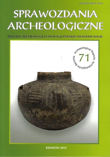 Sprawozdania Archeologiczne t. 71/2019