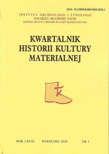 Kwartalnik Historii Kultury Materialnej t. 68 (2020), z.1