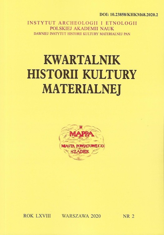 Kwartalnik Historii Kultury Materialnej t. 68 (2020), z.2