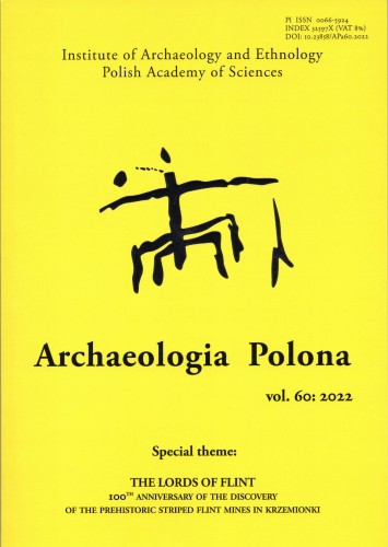 Archaeologia Polona vol.60: 2022