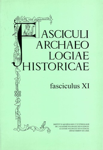 Fasciculi Archaeologiae Historicae 11 /1998