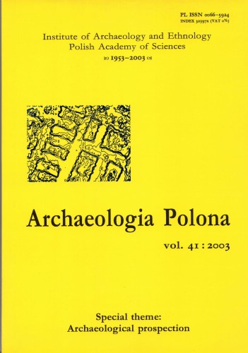 Archaeologia Polona vol.41: 2003