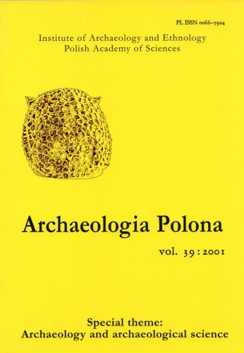 Archaeologia Polona 39 : 2001