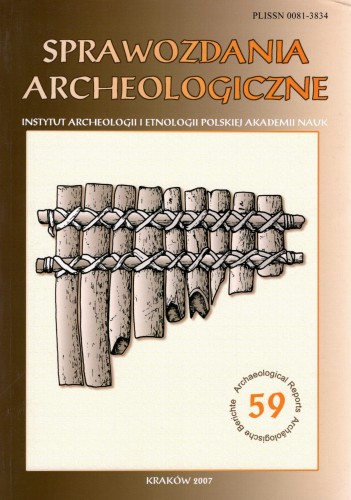 Sprawozdania Archeologiczne t. 59/2007