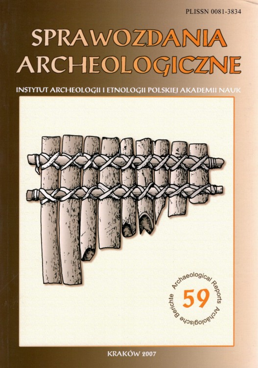 Sprawozdania Archeologiczne t. 59/2007