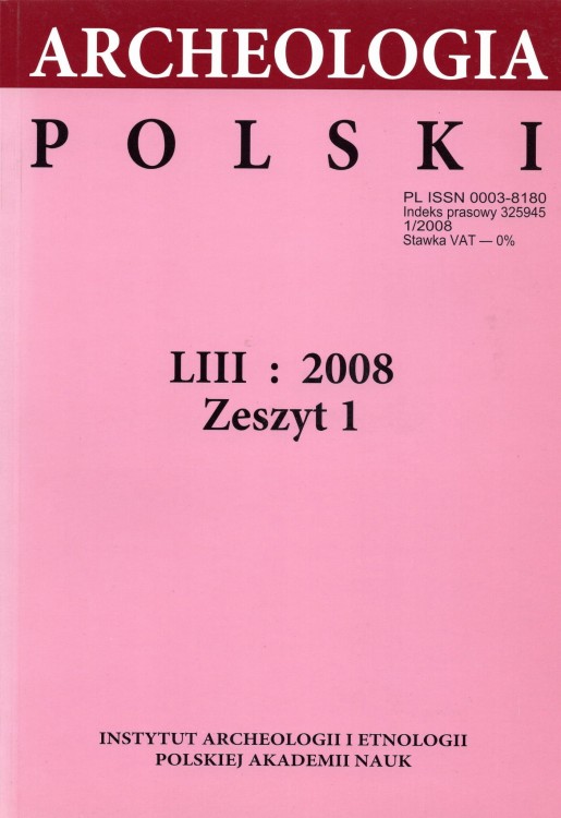 Archeologia Polski t. 53/2008 z.1