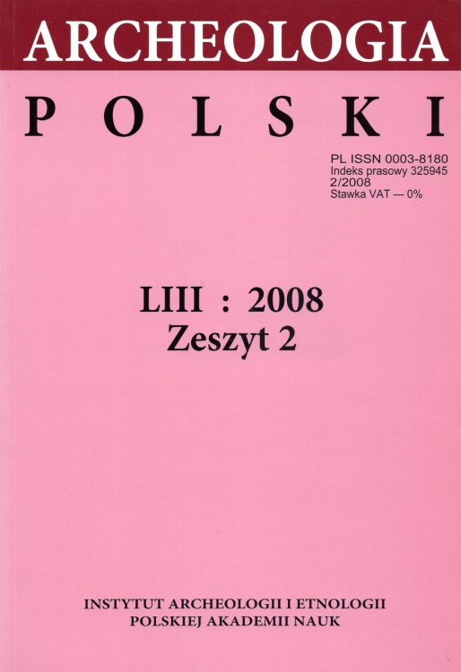 Archeologia Polski t. 53/2008 z.2