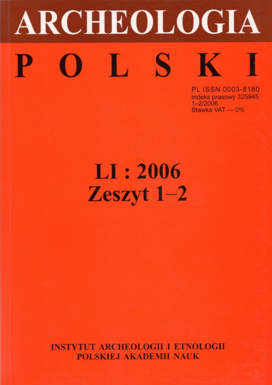 Archeologia Polski t. 51/2006 z.1-2