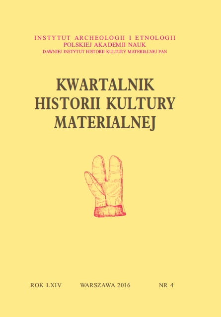 Kwartalnik Historii Kultury Materialnej 64/4 2016