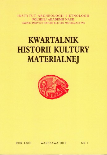 Kwartalnik Historii Kultury Materialnej 63/1 2015
