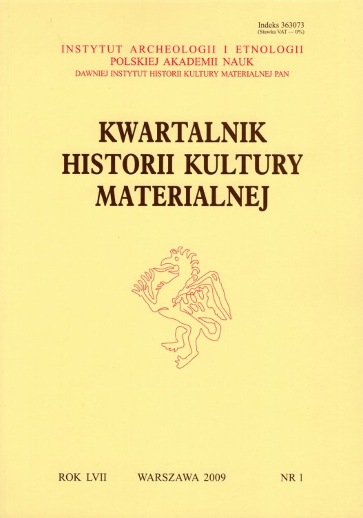 Kwartalnik Historii Kultury Materialnej 57/1 2009