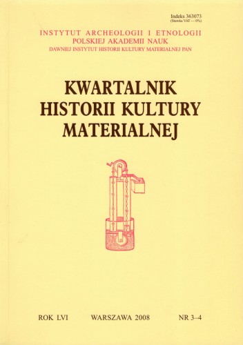 Kwartalnik Historii Kultury Materialnej 56/3-4 2008