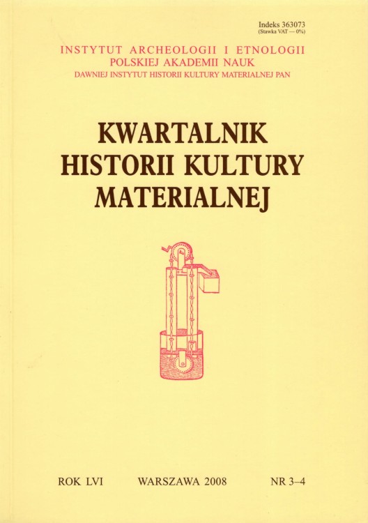 Kwartalnik Historii Kultury Materialnej 56/3-4 2008