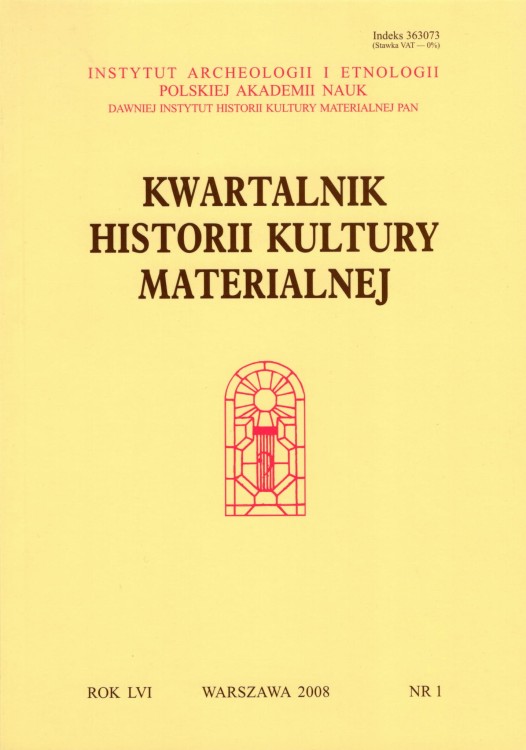 Kwartalnik Historii Kultury Materialnej 56/1 2008