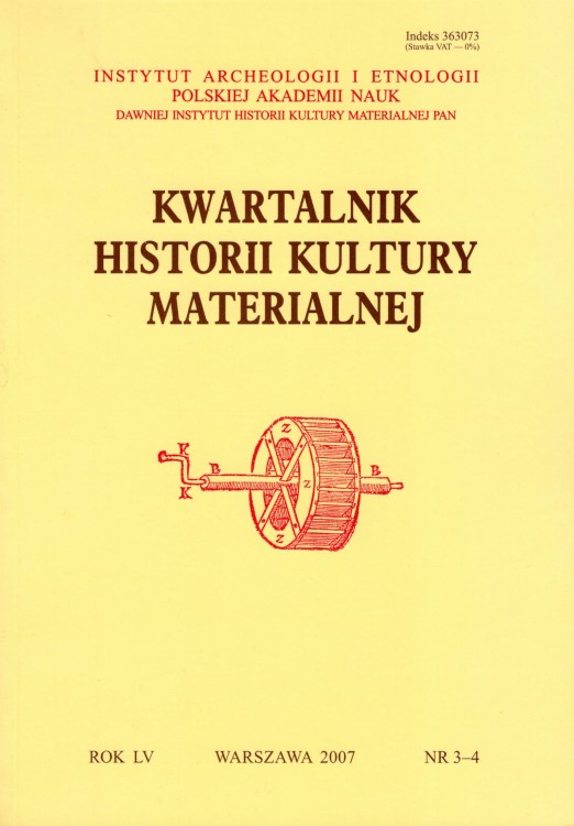 Kwartalnik Historii Kultury Materialnej 55/3-4 2007