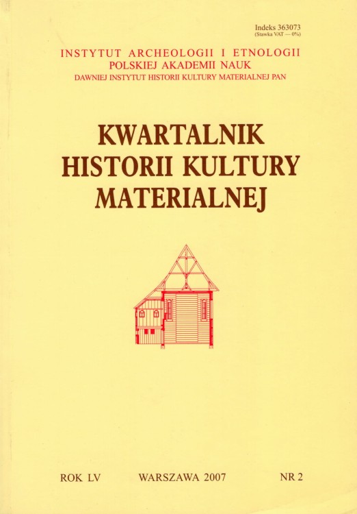 Kwartalnik Historii Kultury Materialnej 55/2 2007