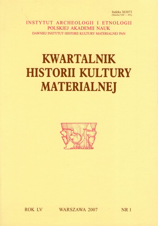 Kwartalnik Historii Kultury Materialnej 55/1 2007