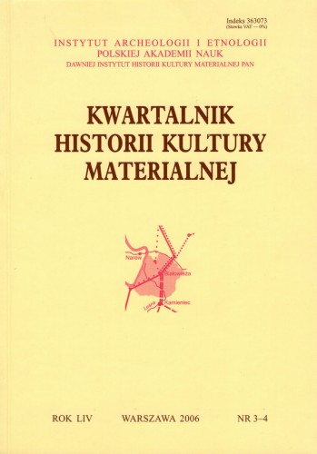 Kwartalnik Historii Kultury Materialnej 54/3-4 2006
