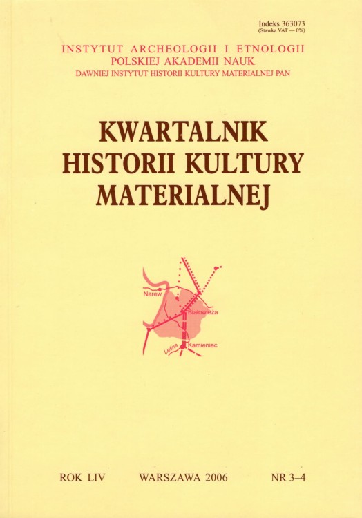 Kwartalnik Historii Kultury Materialnej 54/3-4 2006