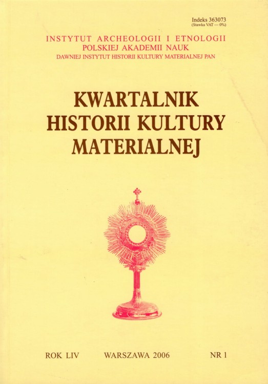 Kwartalnik Historii Kultury Materialnej 54/1 2006
