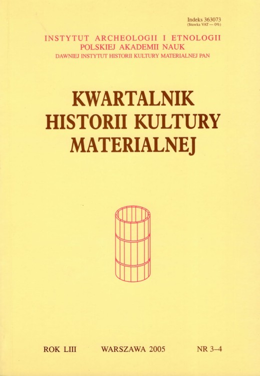 Kwartalnik Historii Kultury Materialnej 53/3-4 2005