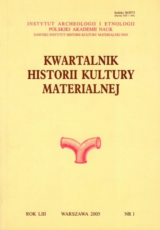 Kwartalnik Historii Kultury Materialnej 53/1 2005