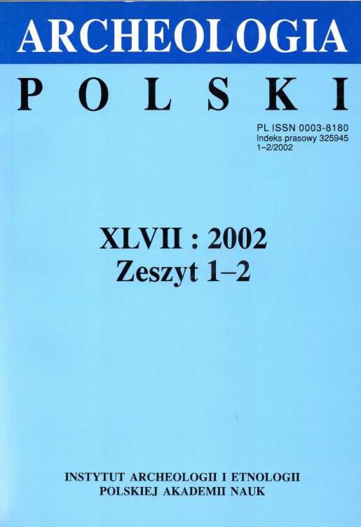 Archeologia Polski t. 47/2002 z.1-2