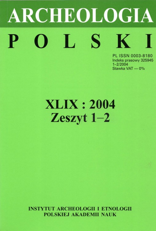 Archeologia Polski t. 49/2004 z.1-2