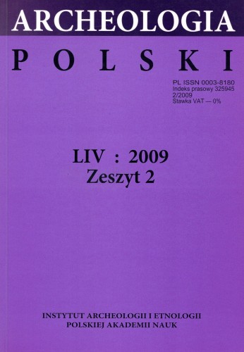 Archeologia Polski t. 54/2009 z.2