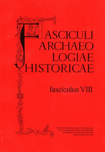 Fasciculi Archaeologiae Historicae 8/1995